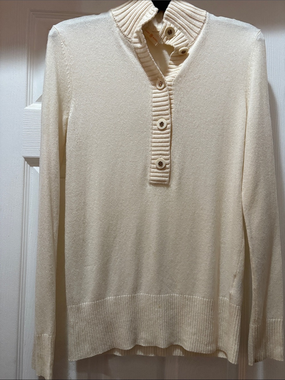 Tory Burch Cream cashmere blend Knit Pullover Size XS